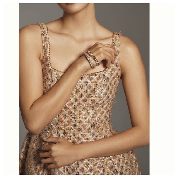 NWT Anthropologie Maeve Tweed Fit & Flare Mini Dress - Picture 8 of 16